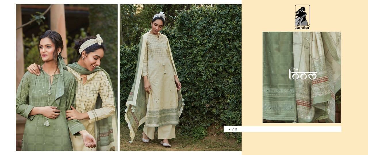 Sahiba Suit Presents The Loom Cotton Lown Summer Wear Plazzo Style Salwar Suit Catalogue Wholesaler