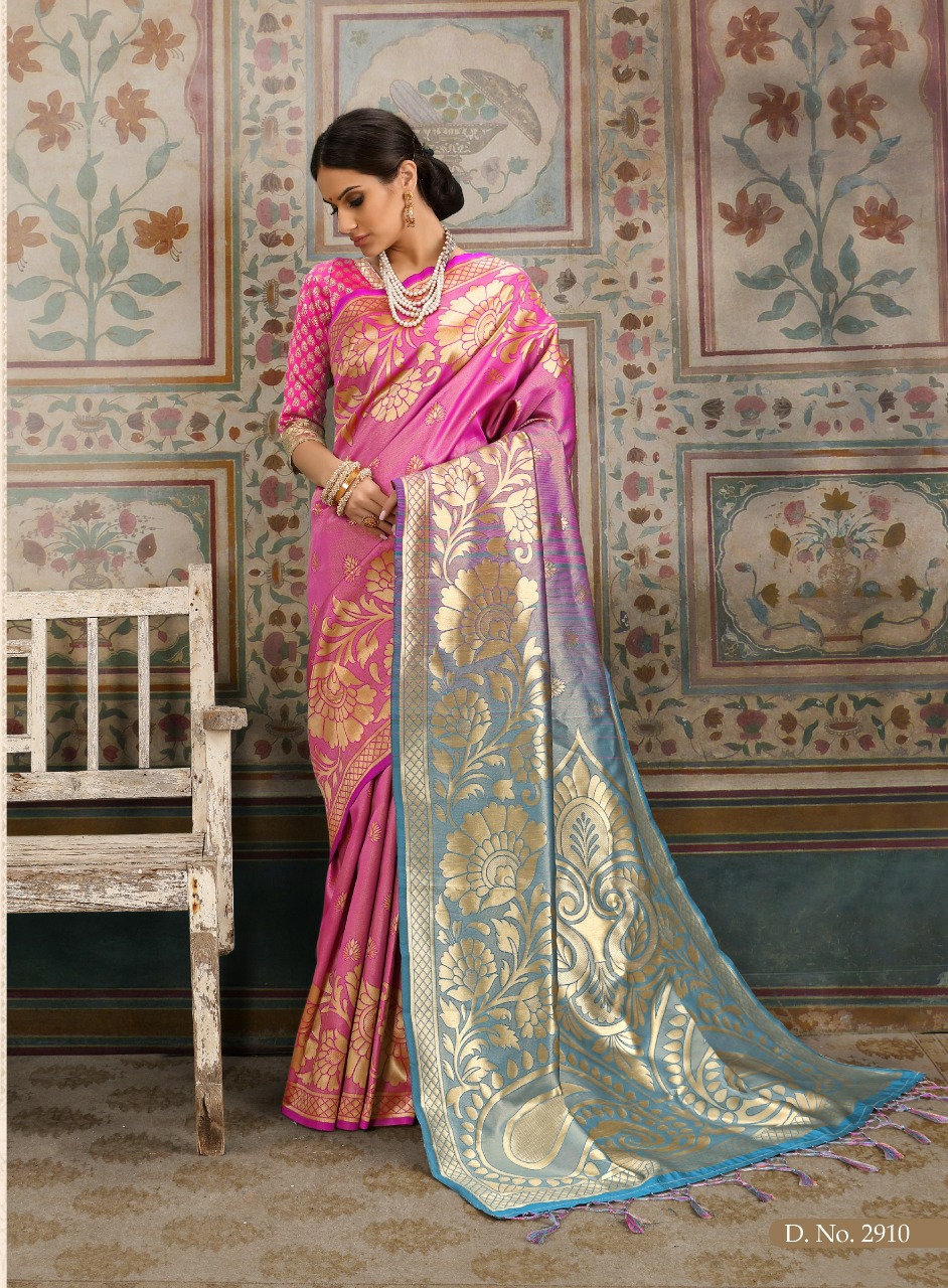 Ashika Presents Mannat Silk Exclusive Designer Collection Of Pure Kanjeevaram Rich Pallu Silk Sarees Catalog Wholesaler