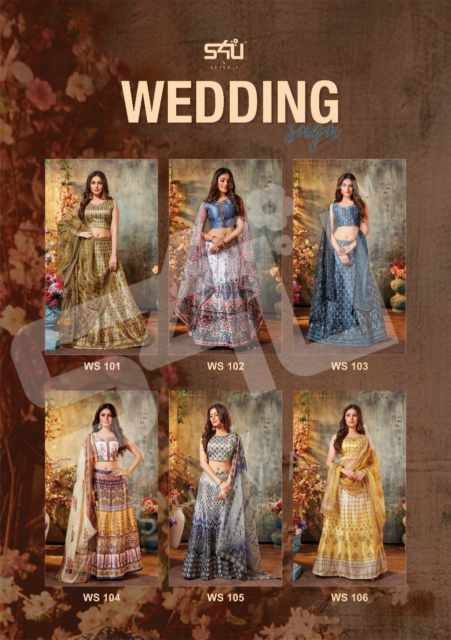 S4u Presents Wedding Saga Traditional Wear Silk Readymade Lehenga Choli Catalog Wholesaler