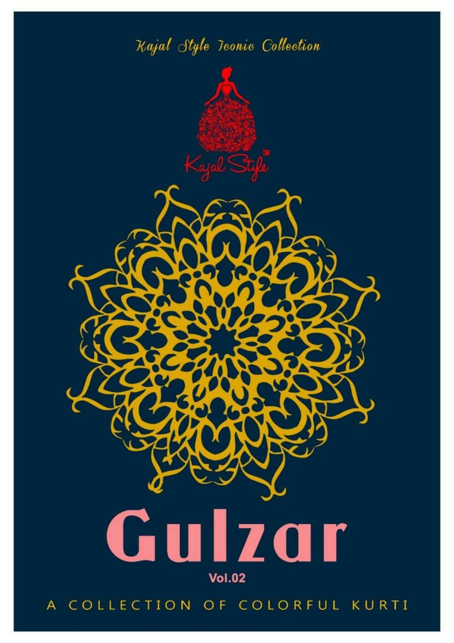 Kajal Style Presents Gulzar Vol-2 Rayon Designer Embroidery Work Kurti With Plazzo Cataloge Wholesaler