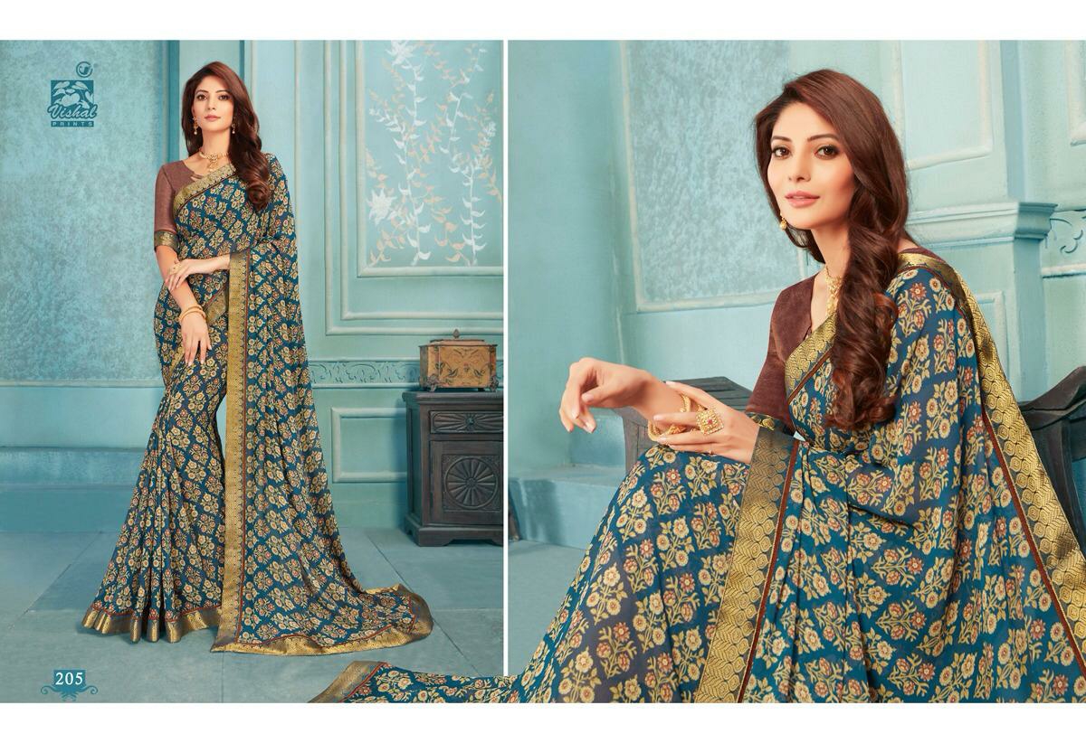 Vishal Sarees Presents Shivali Summer Wear Special Printed Sarees Catalogue Wholesaler