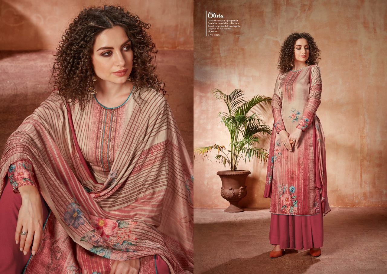 Sargam Print Presents Olivia Satin Digital Printed Plazzo Style Salwar Suit Catalog Wholesaler