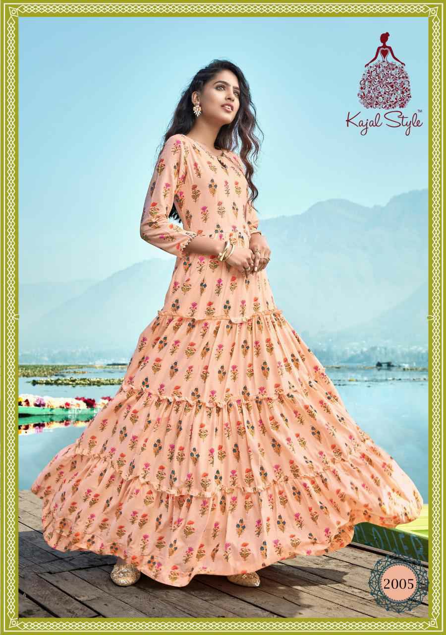 Kajal Style Presents Fashion Holic Vol-2 Letest Designer Party Wear Kurtis Catalog Wholesaler