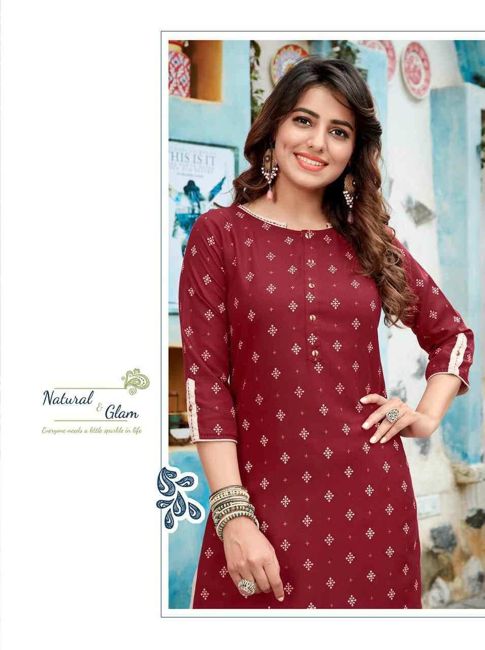Ladies Flavour Presents Biba Vol-1 Fancy Cotton Kurtis With Plazzo Collection At Wholesale