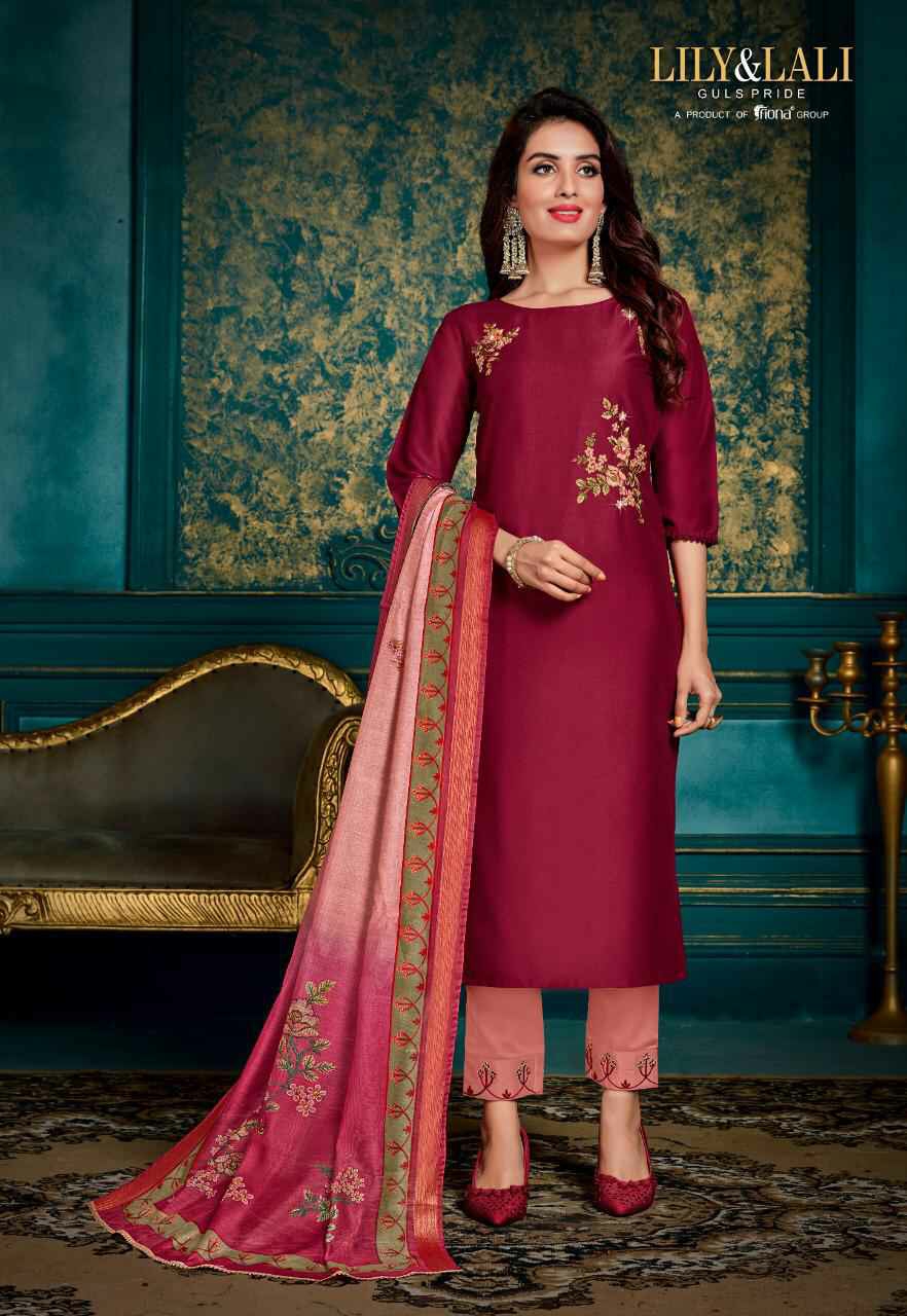 Lily And Lali Presents Monalisa 2 Designer Party Wear Kurtis With Bottom And Digital Printed Dupatta Collection At Wholesale