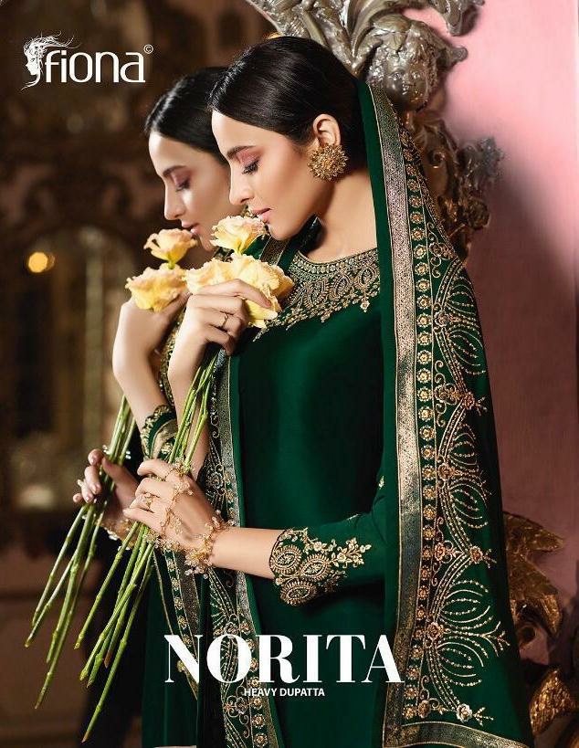 Fiona Presents Norita Heavy Dupatta Exclusive Designer Party Wear Straight Salwar Suit Catalog Wholesaler