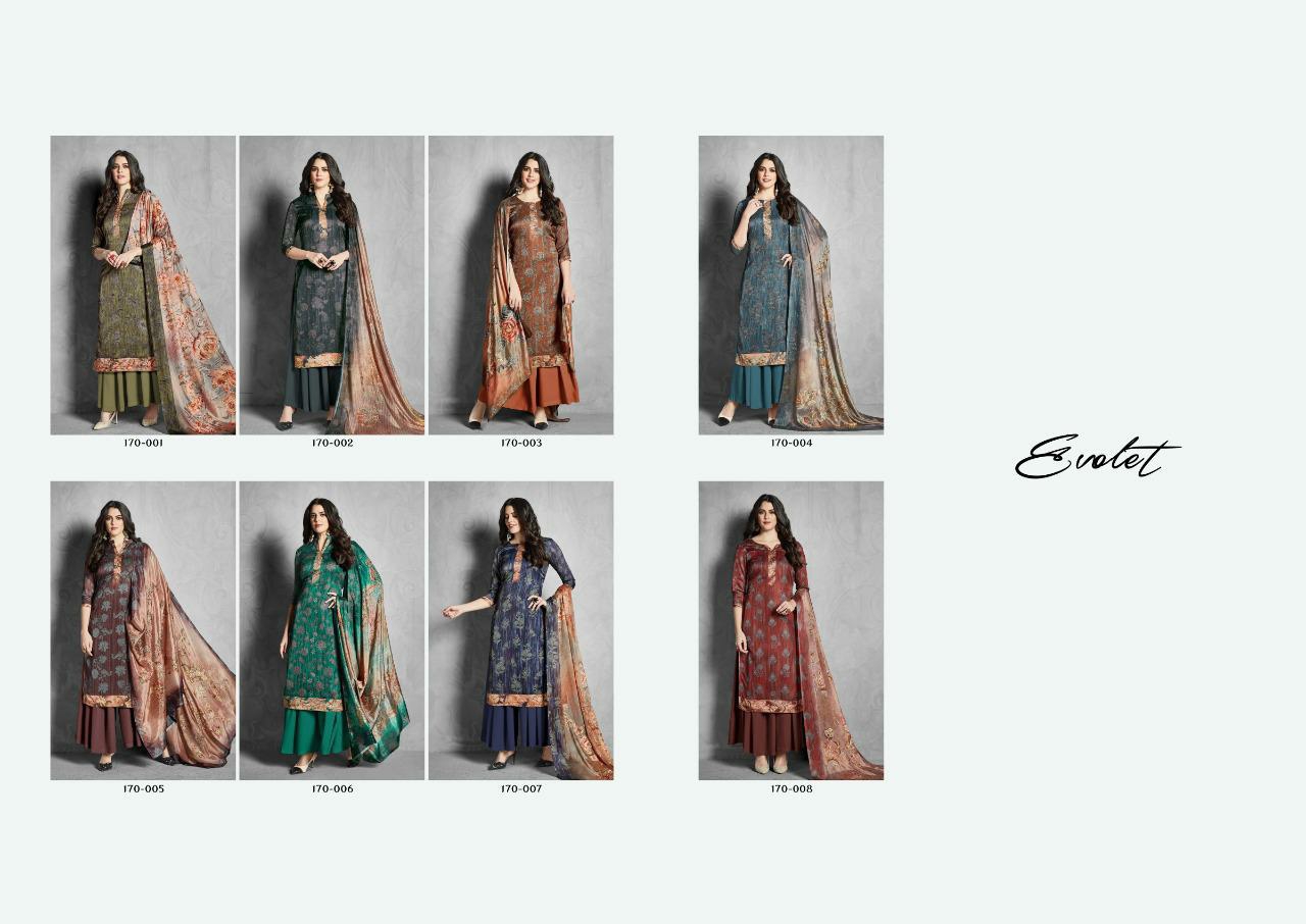 Sargam Prints Presents Evolet Model Silk Traditional Wear Plazzo Style Salwar Suit Catalog Wholesaler