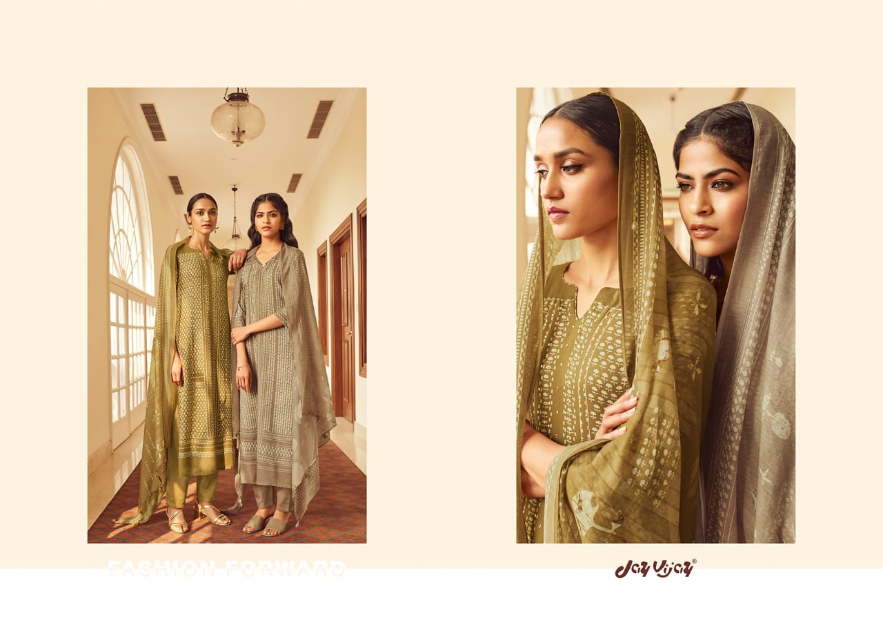 Jay Vijay Presents Evoke Bemberg Silk Salwar Suit Wholesaler