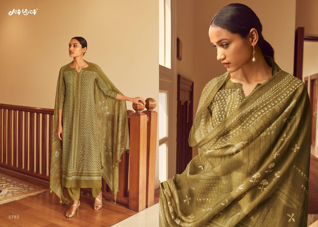 Jay Vijay Presents Evoke Bemberg Silk Salwar Suit Wholesaler