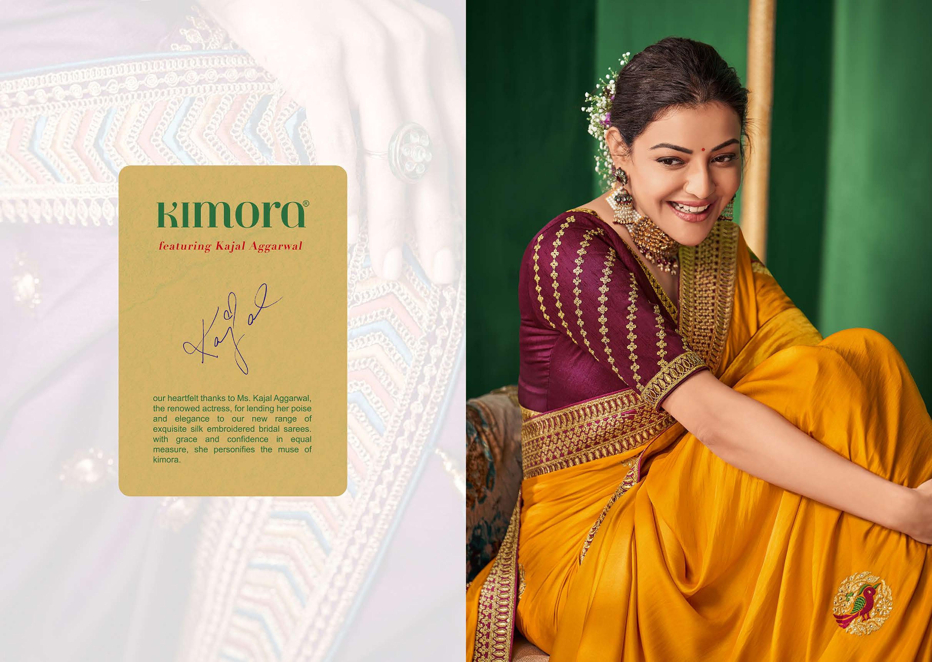 Kimora Presents Kajal Vol-8 Beautiful Designer Party Wear Heavy Blouse Kajal Aggarwal Wear Sarees Catalog Wholesaler And Exporters