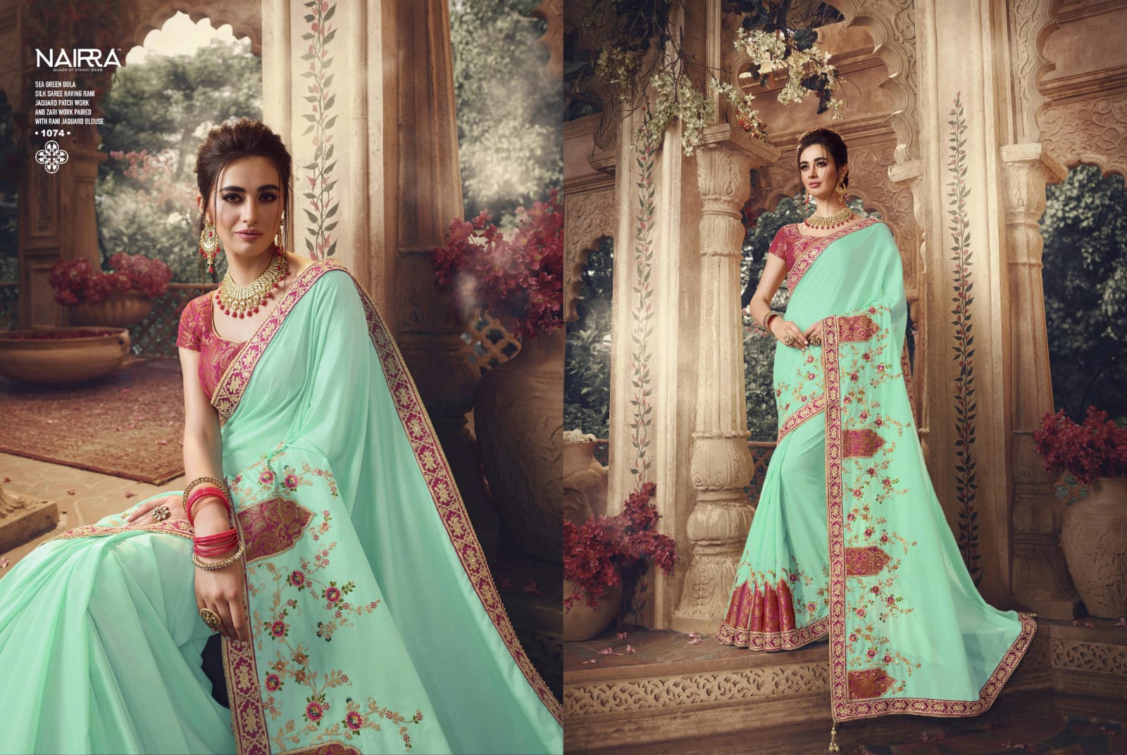 Kathika By Nakkashi Fancy Designer Wedding And Party Wear Saree Looking Pretty Collection At Wholesale