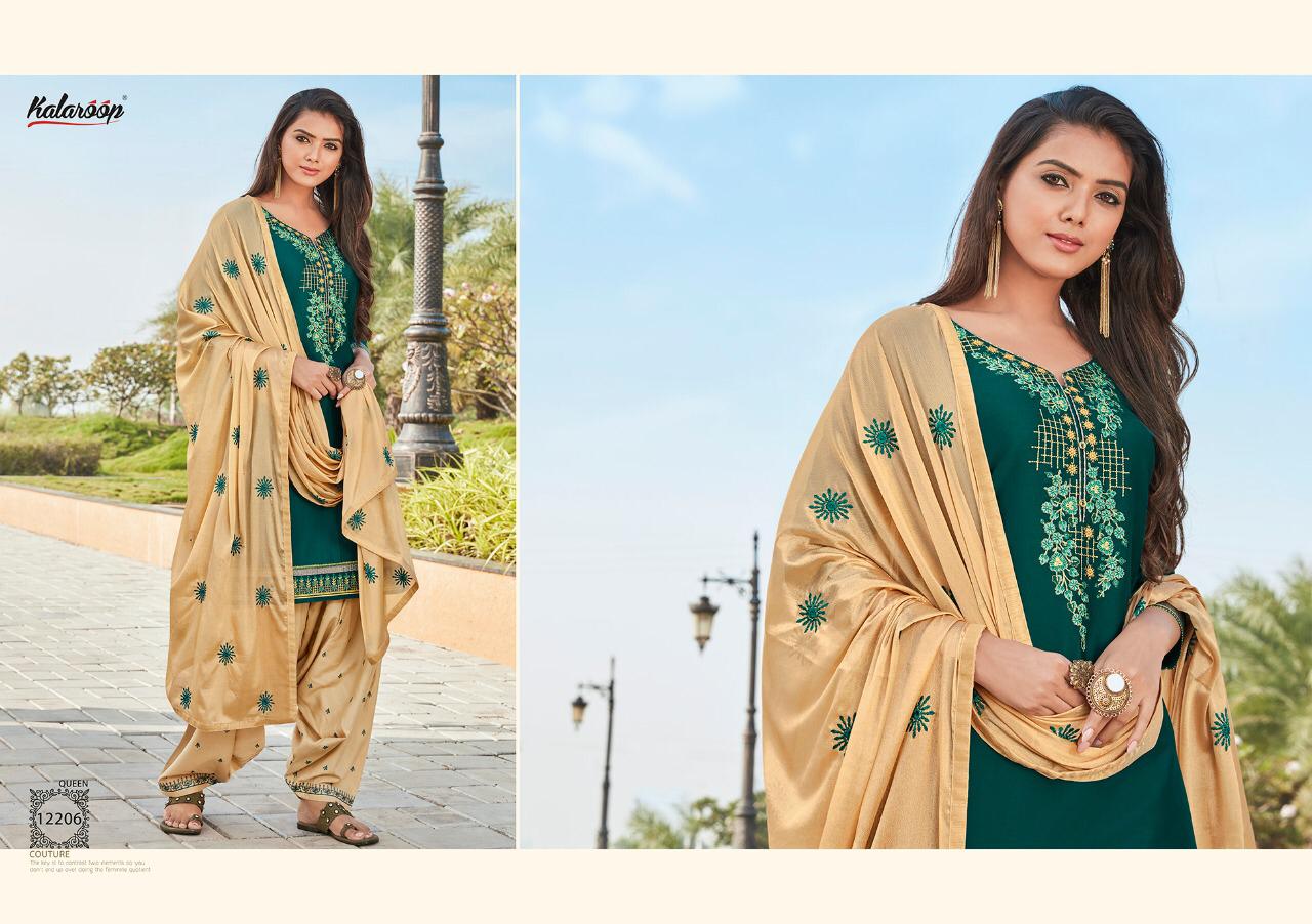Kalaroop Presents Rivaaz By Patiala Vol-6 Silk Kurtis With Patiala And Dupatta Collection
