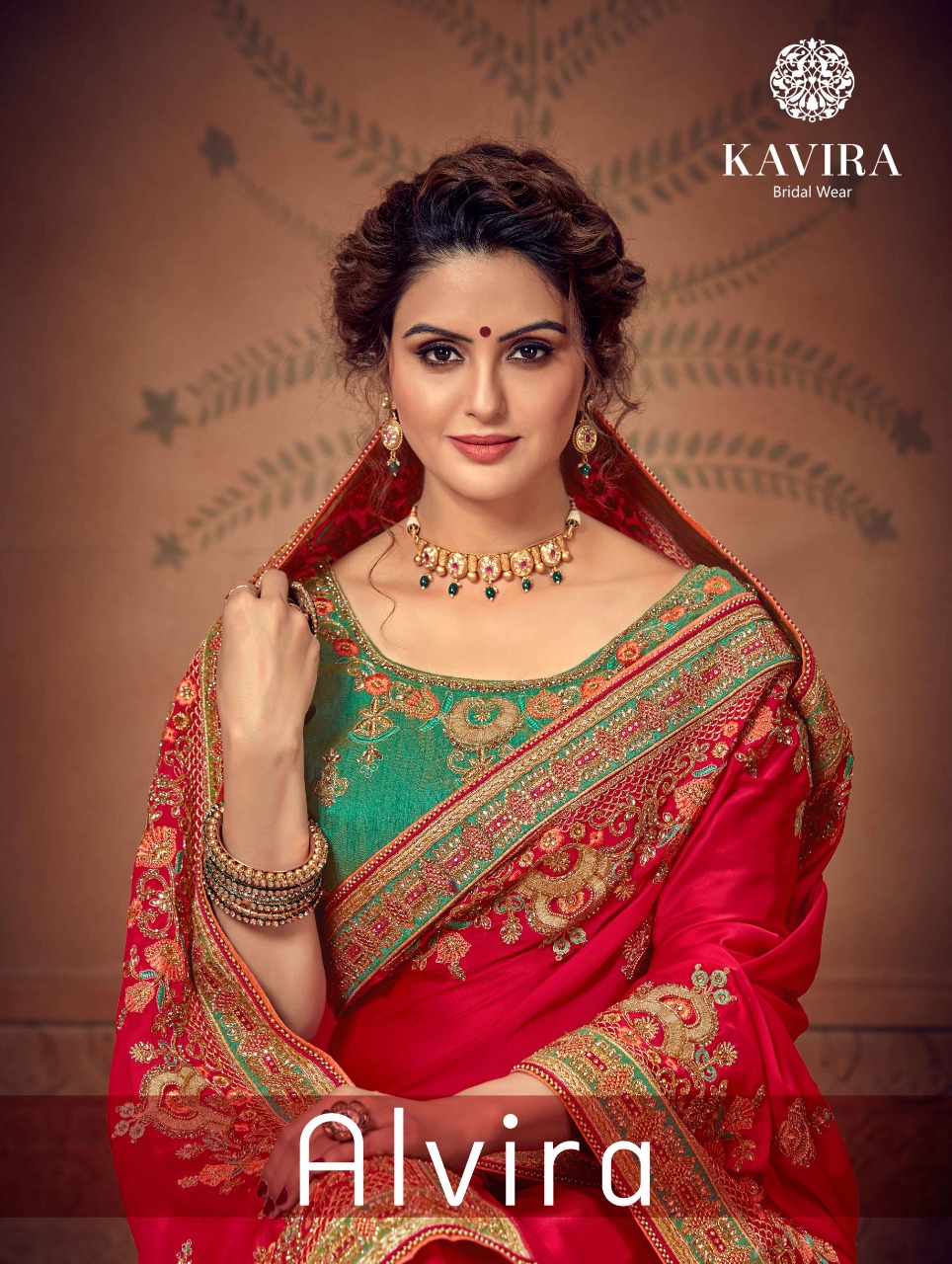 Kavira Launch Alvira 1301-1308 Series Fancy Traditional Wear Sarees Cataloge Wholesaler