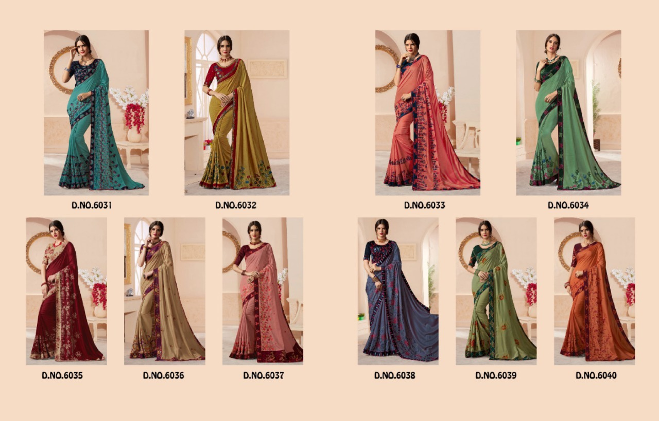 Kessi Sarees Presents Naari Vichitra Silk Beautiful Designer Embroidery Work Sarees Cataloge Collection
