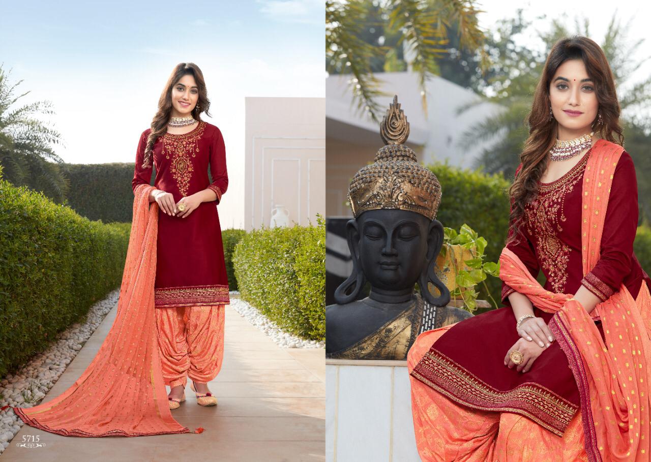 Kessi Presents Shangar By Patiala House Vol-19 Jam Silk Embroidery Work Patiyala Salwar Suit Wholesaler