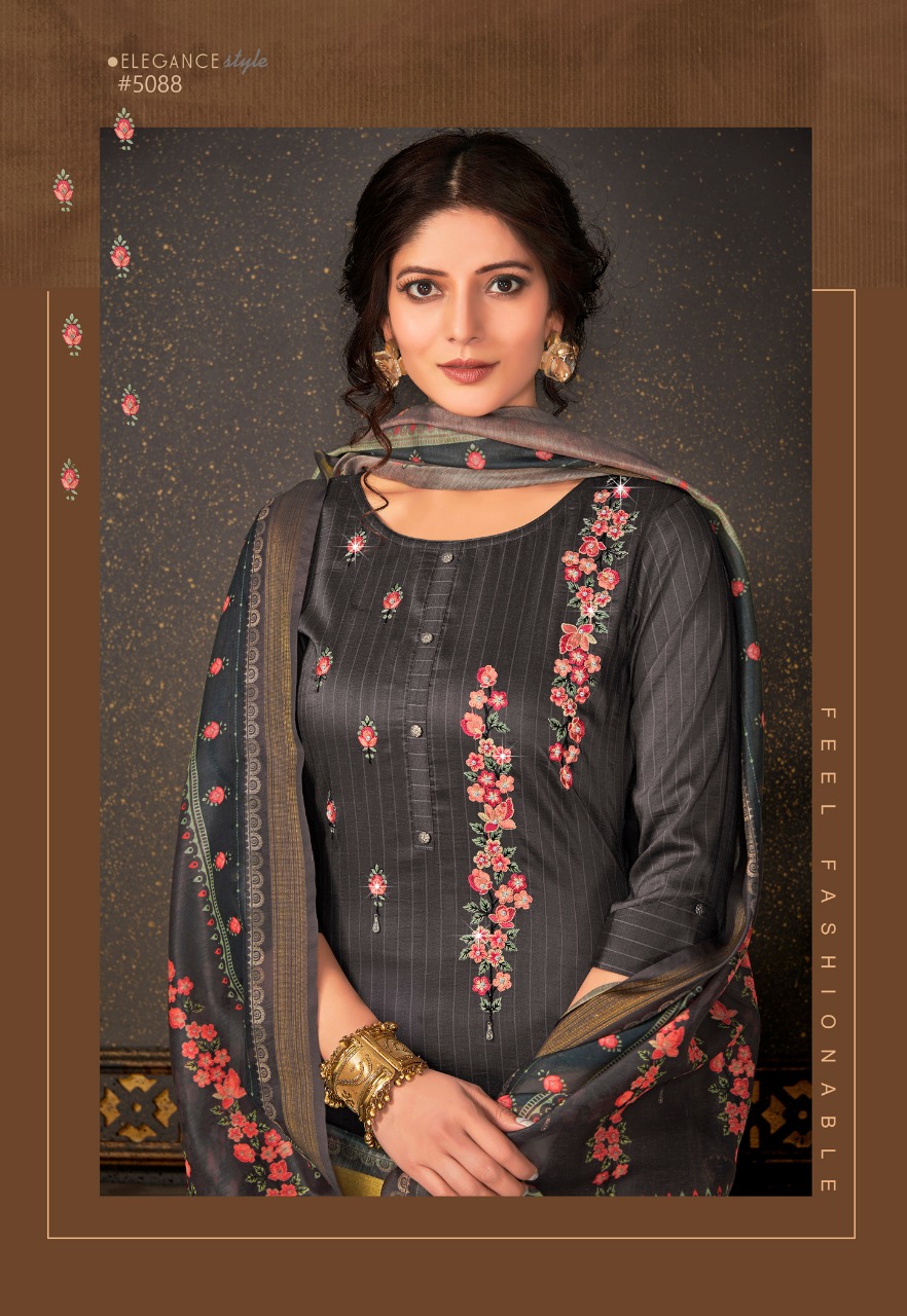 Lily And Lali Presents Madhubala Bemberg Silk Readymade Salwar Suit Cataloge Collection