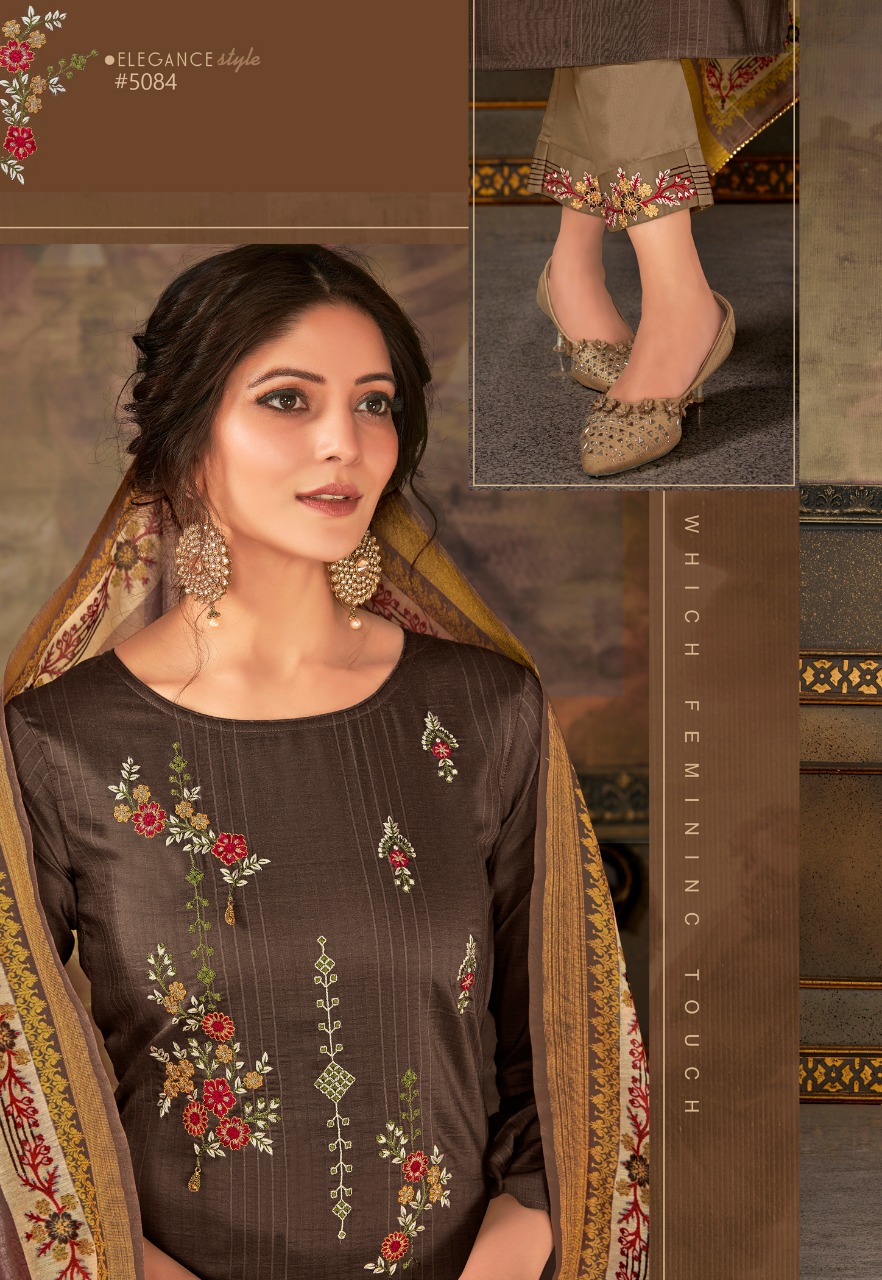 Lily And Lali Presents Madhubala Bemberg Silk Readymade Salwar Suit Cataloge Collection