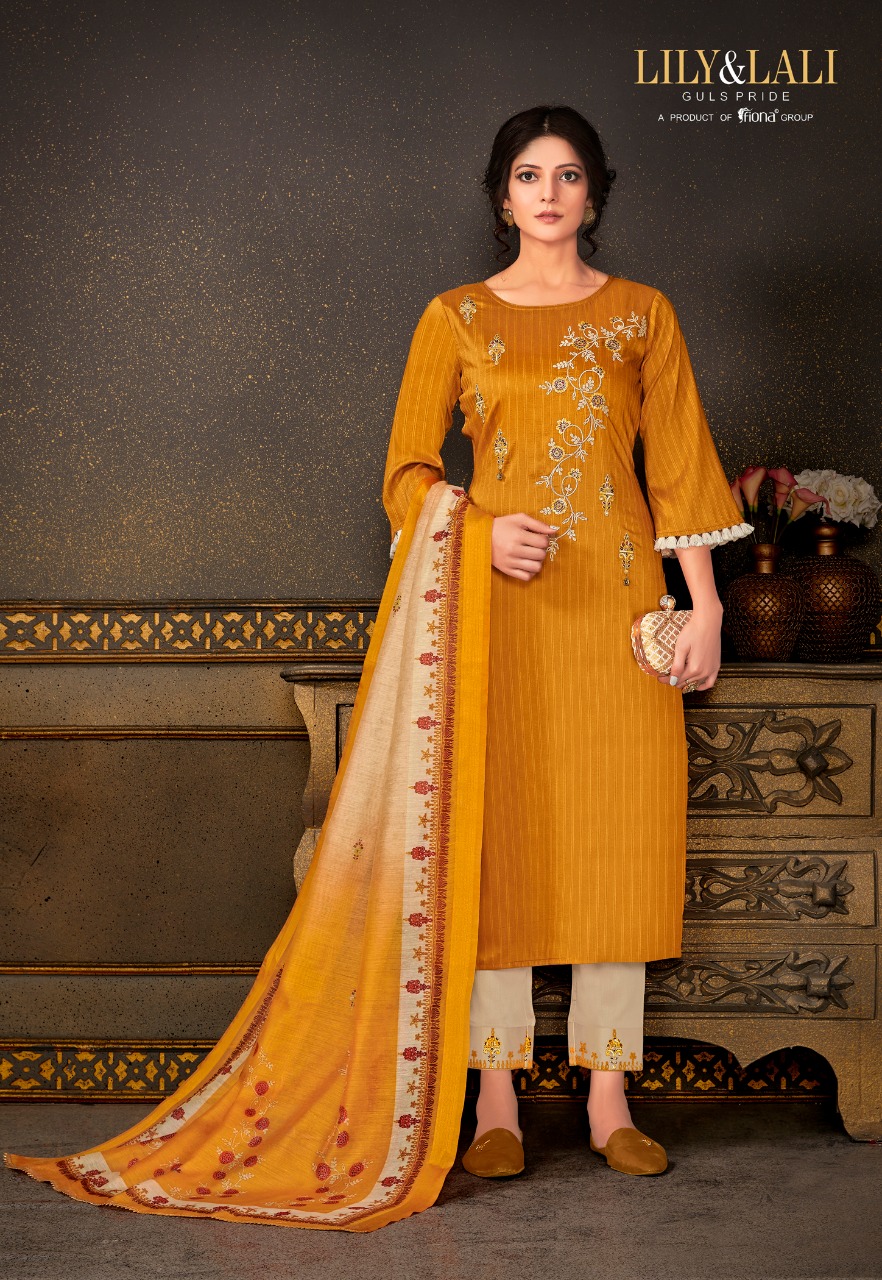Lily And Lali Presents Madhubala Bemberg Silk Readymade Salwar Suit Cataloge Collection