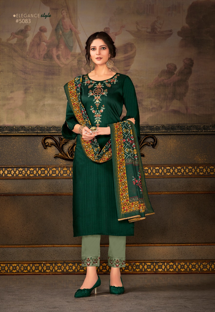 Lily And Lali Presents Madhubala Bemberg Silk Readymade Salwar Suit Cataloge Collection
