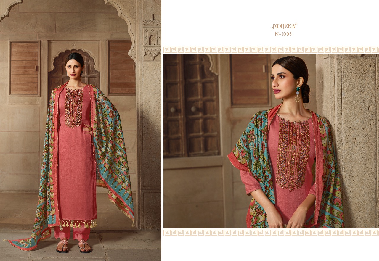 Lt Nitya Presents Noreen Jam Cotton Print Beautiful Designer Salwar Suit Wholesaler