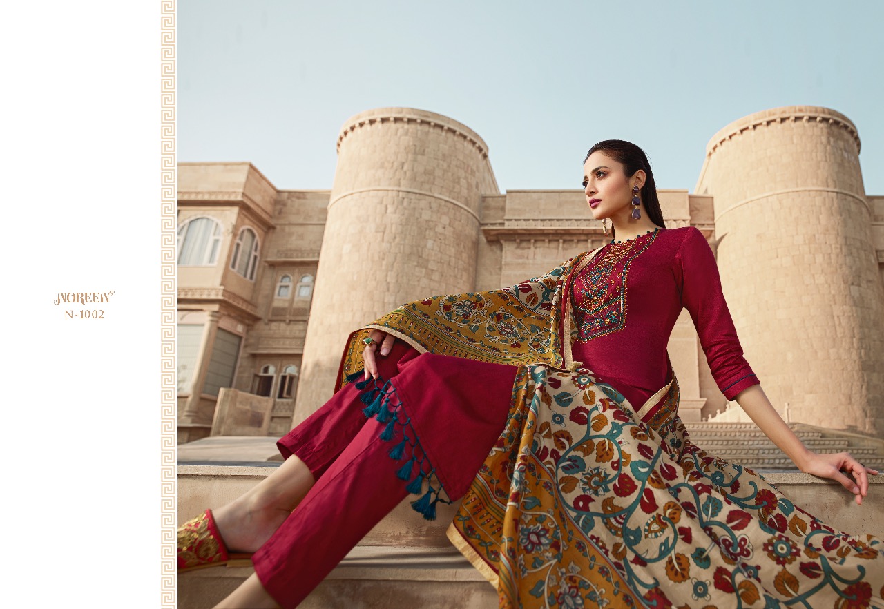 Lt Nitya Presents Noreen Jam Cotton Print Beautiful Designer Salwar Suit Wholesaler