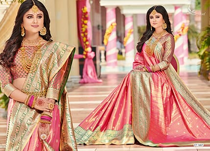 Maghdoot Presents Kanjivaram Heavy Exclusive Designer Kanjivaram Silk Sarees Cataloge Wholesaler