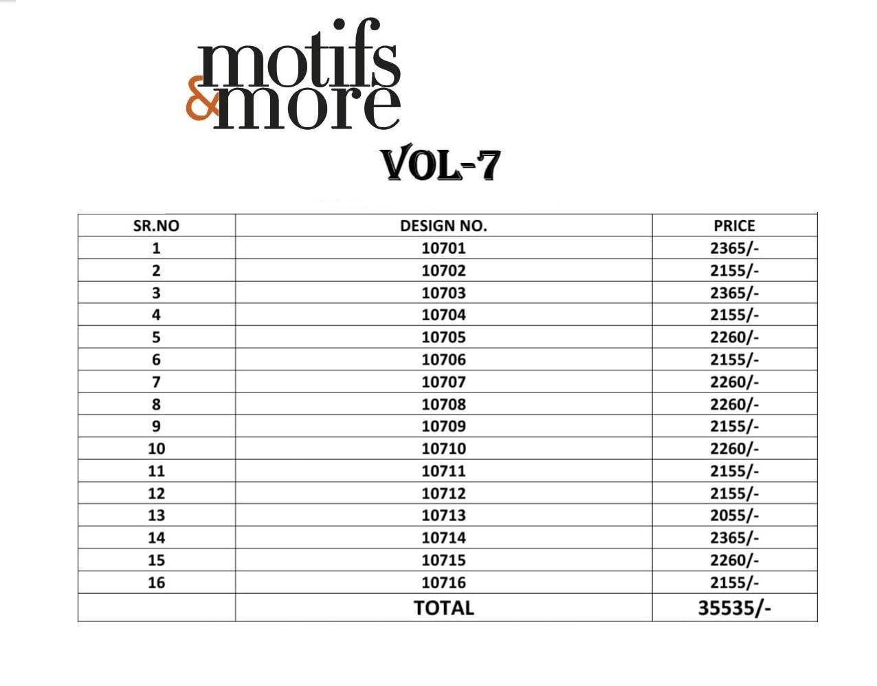 Motif And More Vol-7 Exclusive Designer Party Wear Sarees Catalog Wholesaler