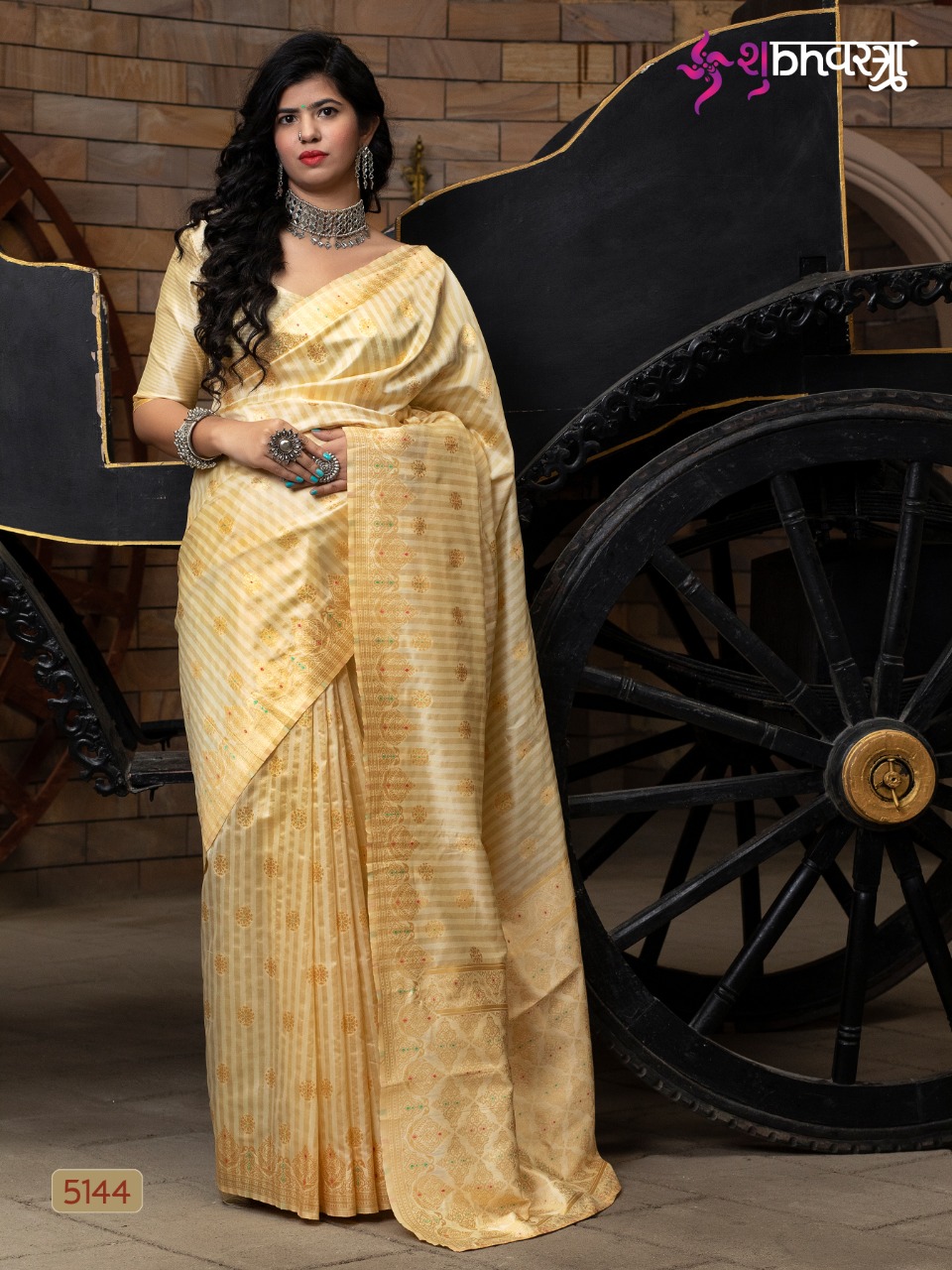 Shubh Vastra Presents Rajwadi Vol-3 Banarasi Silk Designer Sarees Cataloge Wholesaler