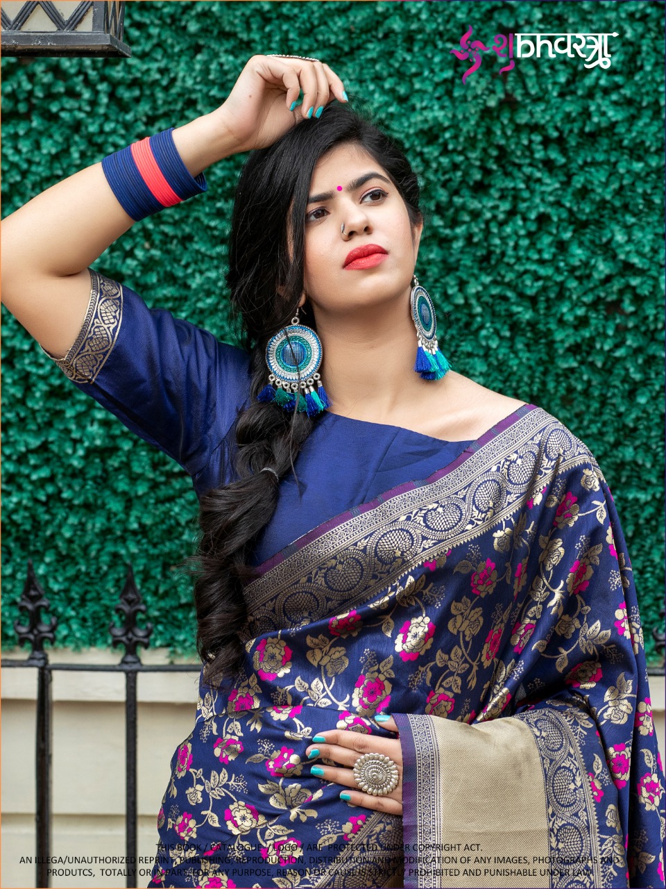 Shubh Vastra Presents Royal Vol-1 Silk Banarasi Silk Party Wear Sarees Cataloge Wholesaler