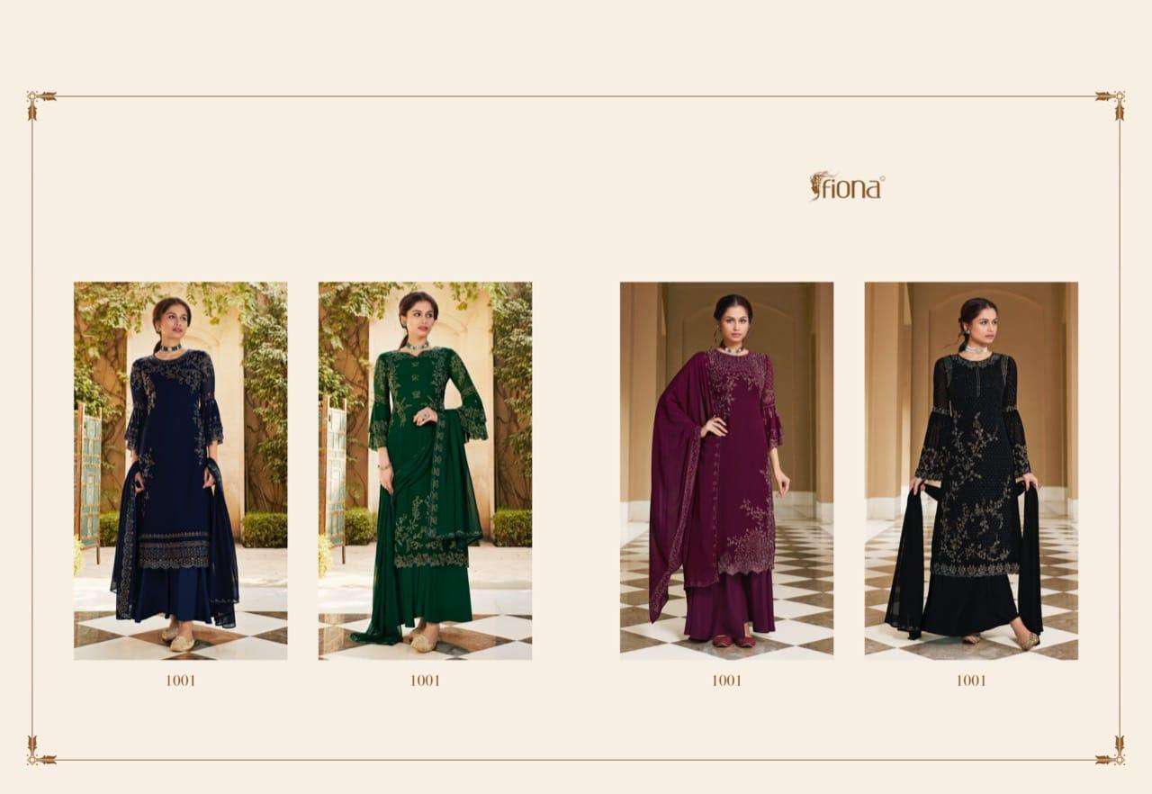 Fiona Presents Fantasy Designer Party Wear Georgette With Swarovski Work With Bell Sleeves Catalog Wholesaler And Exporters