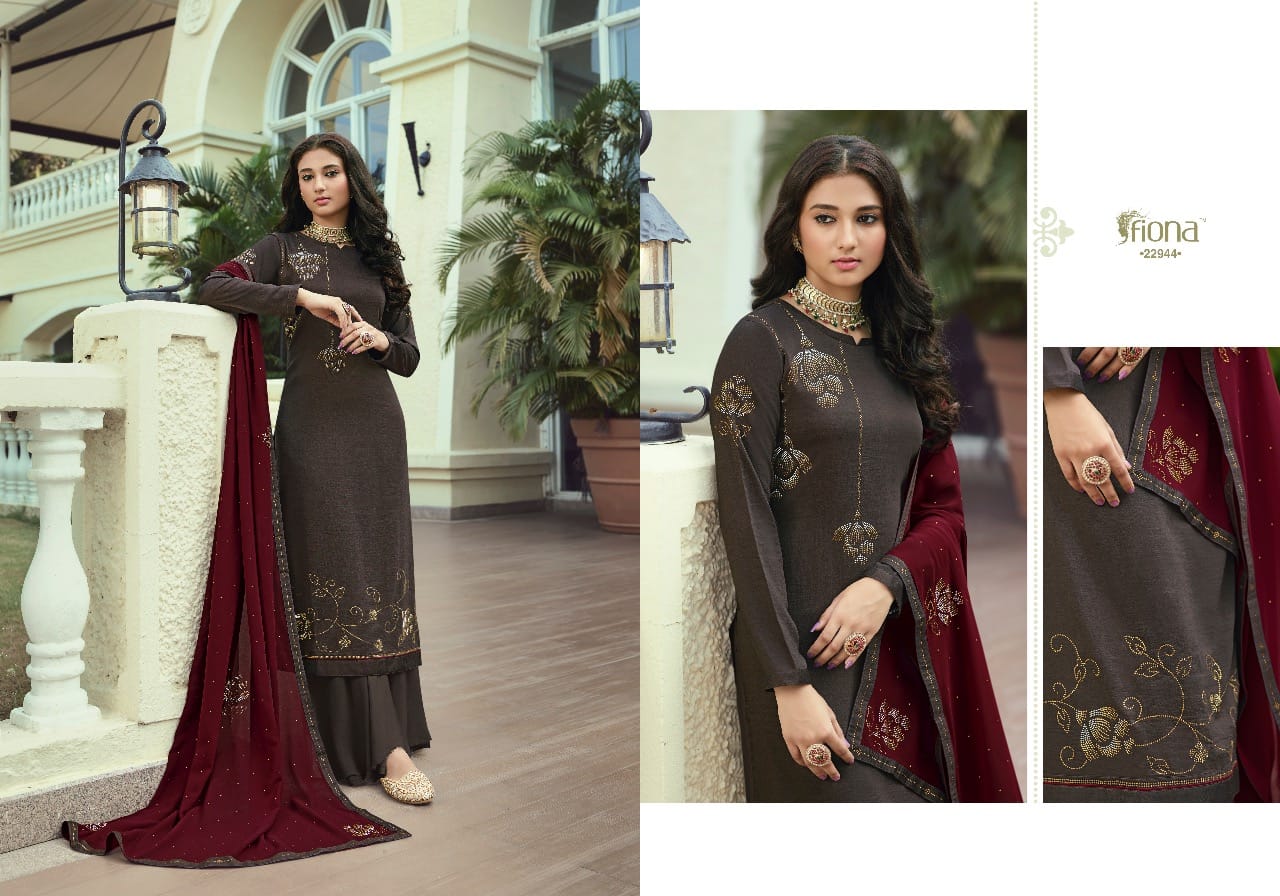 Fiona Presents Ujjwala Vol-5 Soft Silk Designer Plazzo Salwar Suit Wholesaler