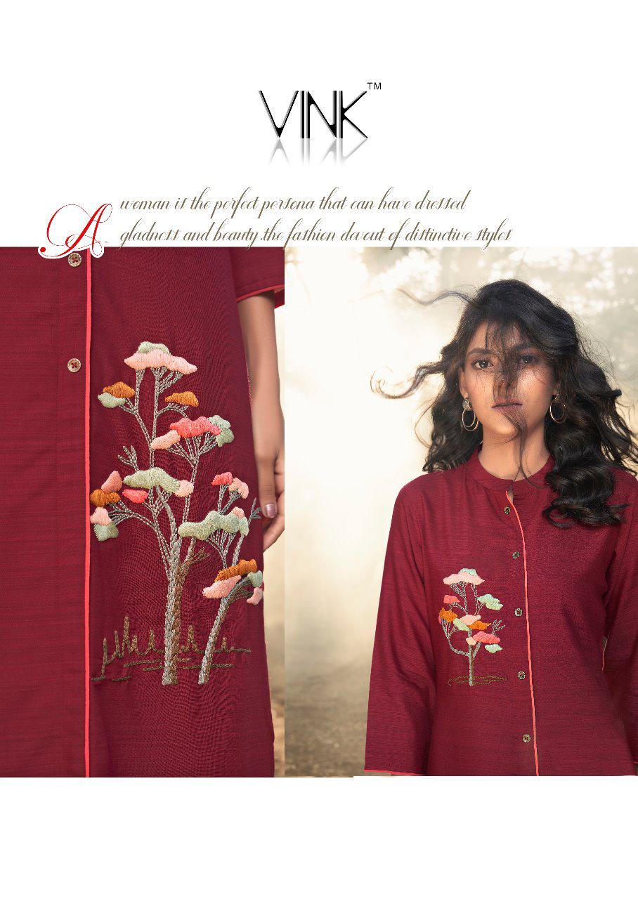 Vink Presents Californiya Designer Viscose Silk Straight Kurtis Catalog Wholesaler And Exporters