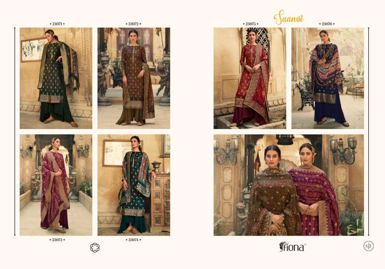 Fiona Presents Saanvi Heavy Designer Attractive Rich Looking Salwar Kameez Catalog Wholesaler And Exporter