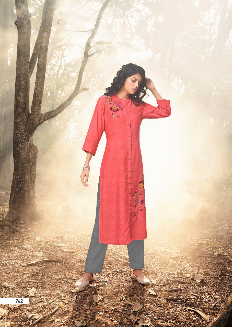 Vink Presents Californiya Designer Viscose Silk Straight Kurtis Catalog Wholesaler And Exporters