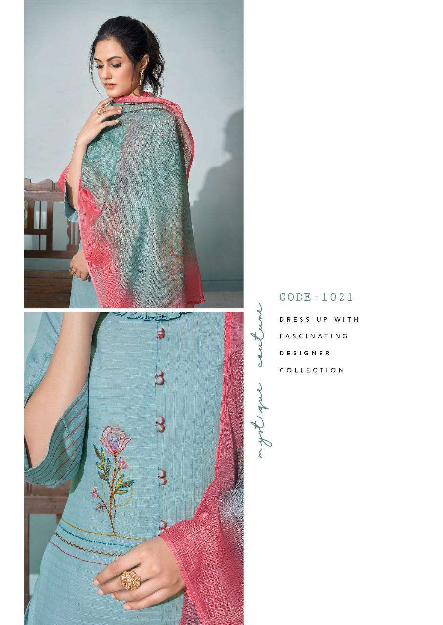 Vink Presents Daisy Beautiful Collection  Pure Cotton Jacquard Kurta With Cotton Linen Pants And Digital Print Dupatta Catalog Wholesaler And Exporters