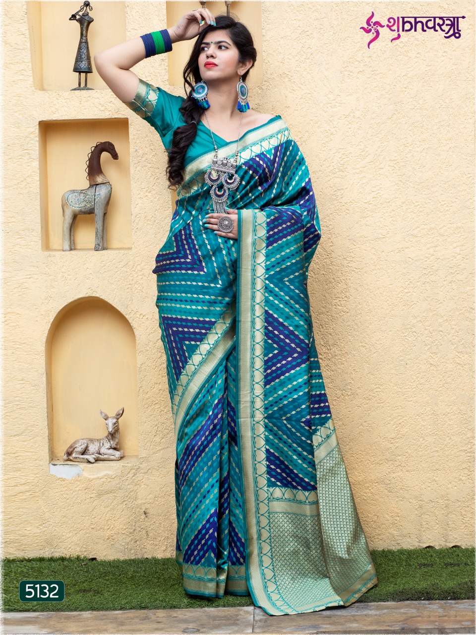 Shubh Vastra Presents Rajwadi Vol-2 Banarasi Silk Exclusive Designer Sarees Cataloge Wholesaler