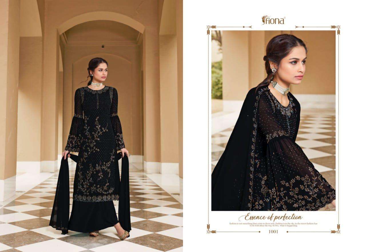 Fiona Presents Fantasy Designer Party Wear Georgette With Swarovski Work With Bell Sleeves Catalog Wholesaler And Exporters