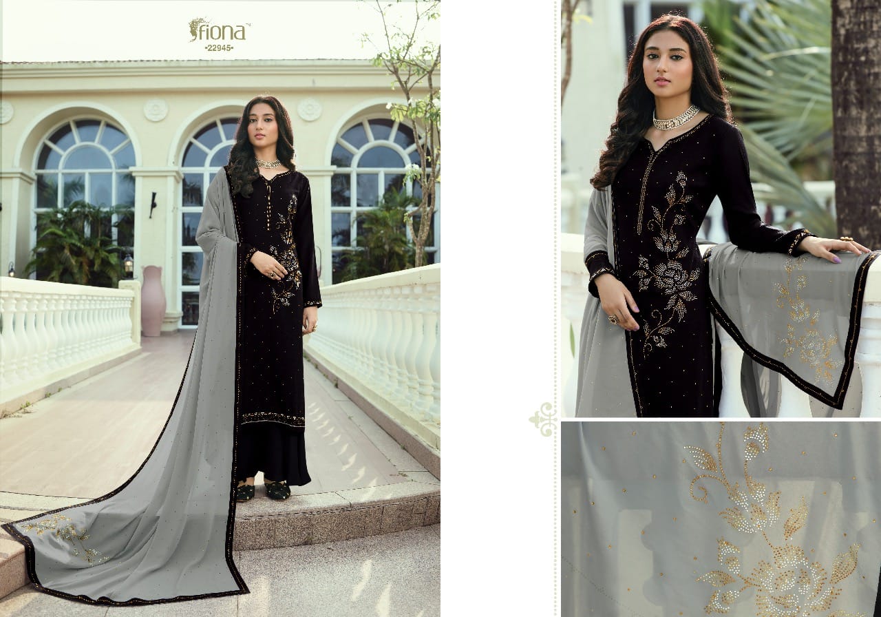 Fiona Presents Ujjwala Vol-5 Soft Silk Designer Plazzo Salwar Suit Wholesaler