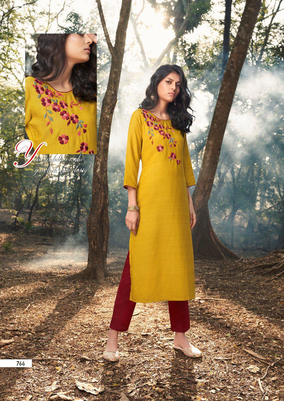 Vink Presents Californiya Designer Viscose Silk Straight Kurtis Catalog Wholesaler And Exporters