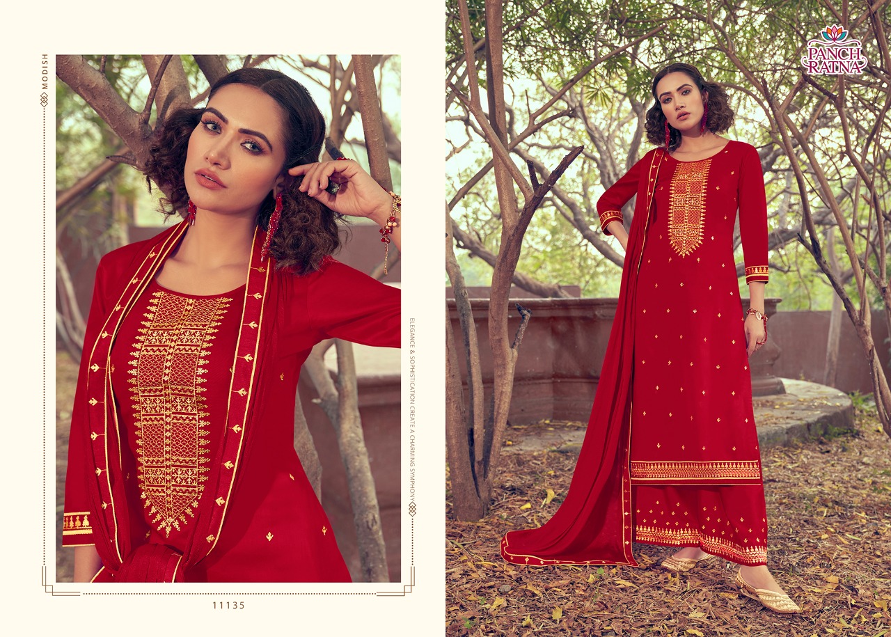 Kessi Present Rihasat Exclusive Fancy Jam Silk And Embroidery Work Catalog Wholesaler