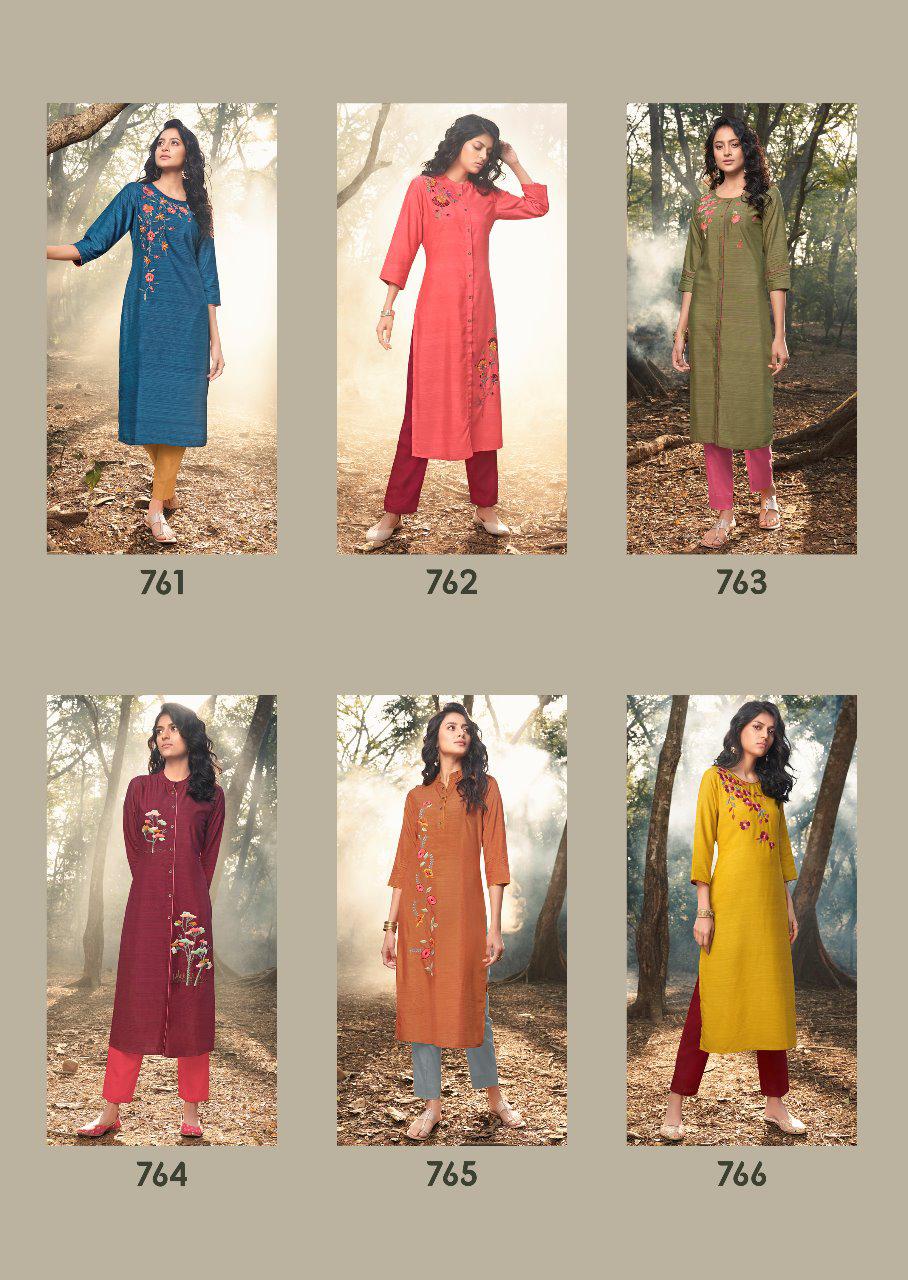 Vink Presents Californiya Designer Viscose Silk Straight Kurtis Catalog Wholesaler And Exporters