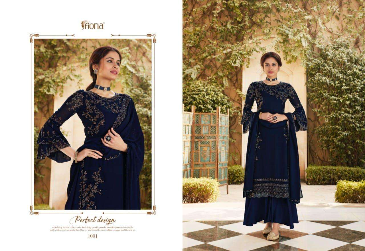Fiona Presents Fantasy Designer Party Wear Georgette With Swarovski Work With Bell Sleeves Catalog Wholesaler And Exporters
