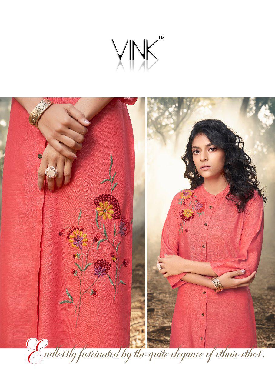 Vink Presents Californiya Designer Viscose Silk Straight Kurtis Catalog Wholesaler And Exporters