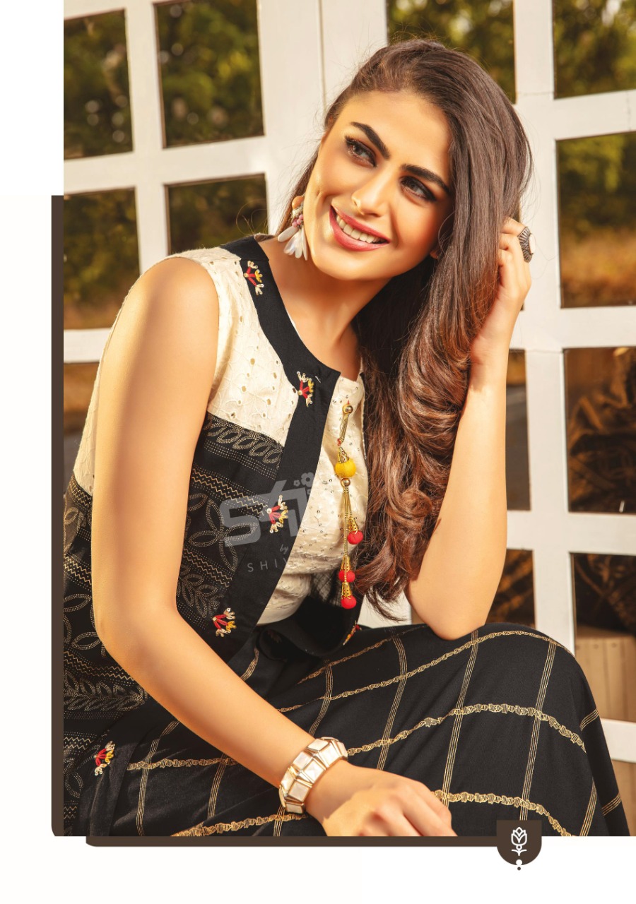 S4u Presents Fusion Beats Vol-4 Rayon Stylish Long Jacket Classy Look Western Style Kurtis Collection At Wholesale Price