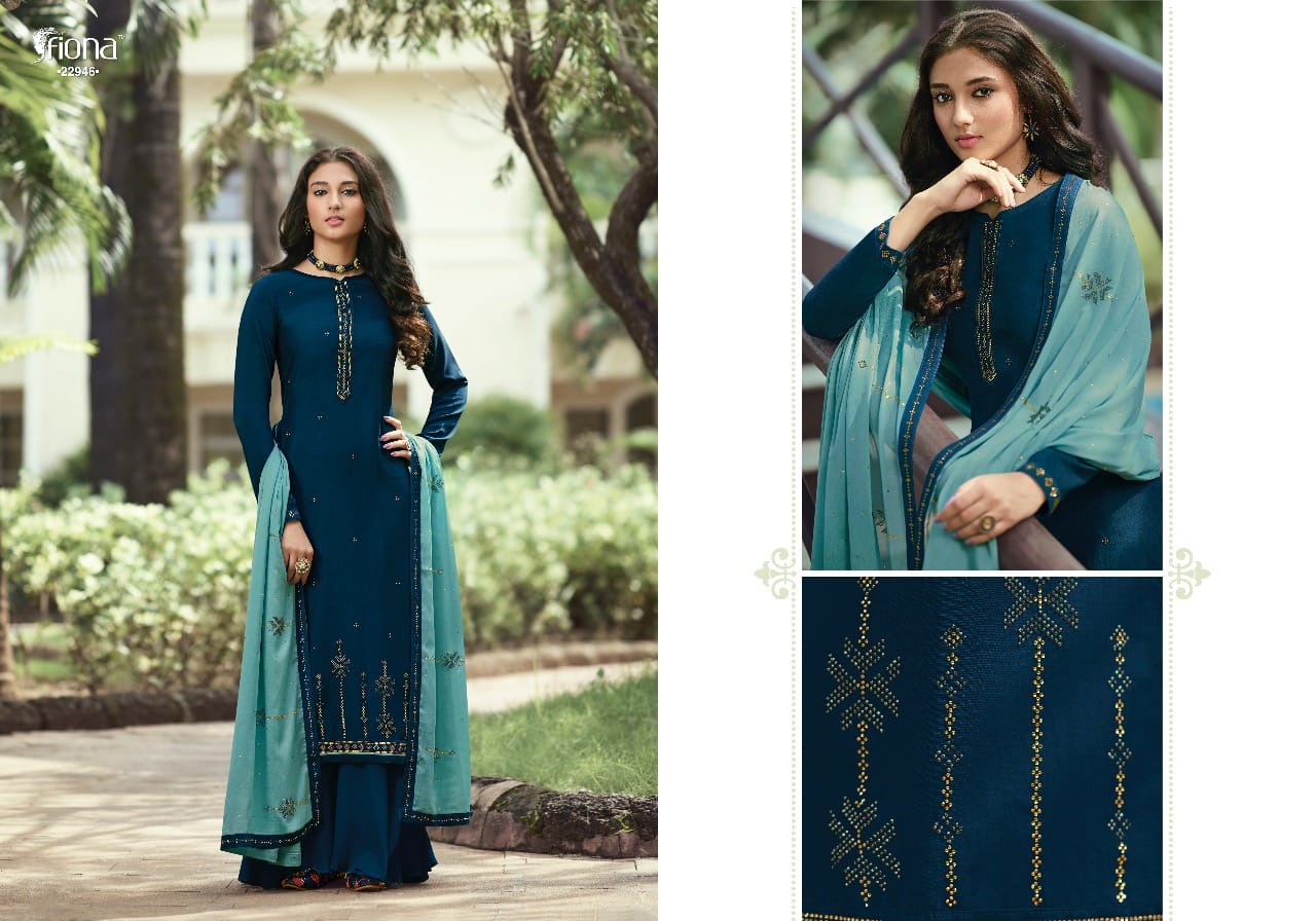 Fiona Presents Ujjwala Vol-5 Soft Silk Designer Plazzo Salwar Suit Wholesaler