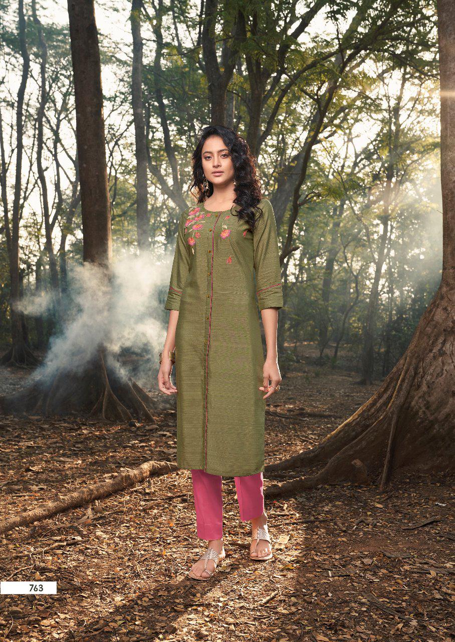 Vink Presents Californiya Designer Viscose Silk Straight Kurtis Catalog Wholesaler And Exporters
