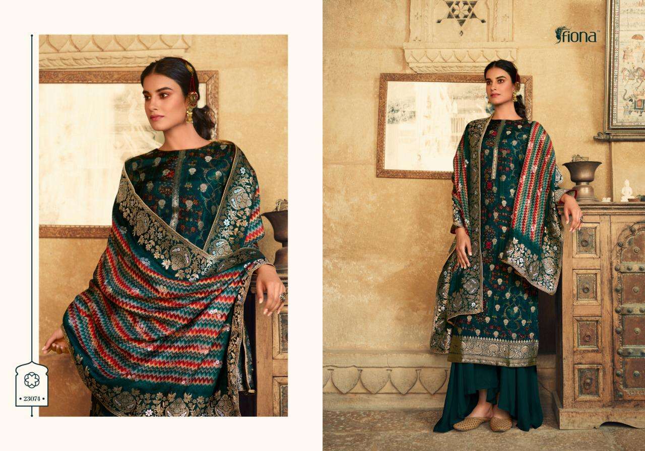 Fiona Presents Saanvi Heavy Designer Attractive Rich Looking Salwar Kameez Catalog Wholesaler And Exporter