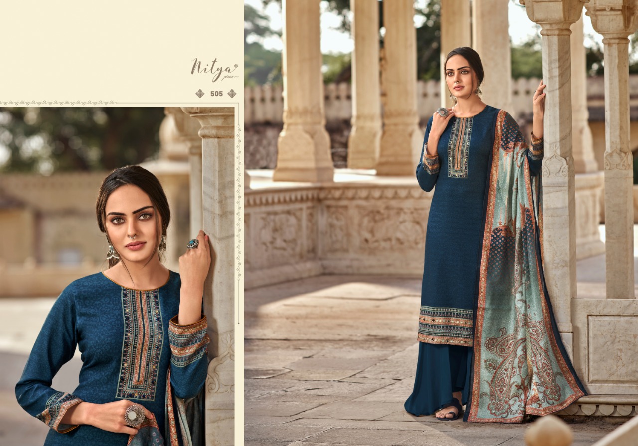 Lt Nitya Presents Pashmina Vol-5 Exclusive Stylish Pashmina Digital Print Salwar Suits Wholesaler