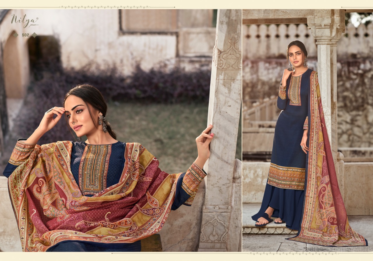 Lt Nitya Presents Pashmina Vol-5 Exclusive Stylish Pashmina Digital Print Salwar Suits Wholesaler