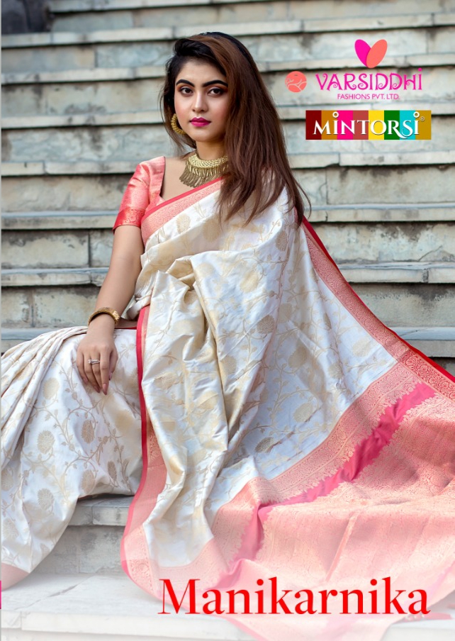 Mintorsi Presents Manikarnika Banarasi Silk Traditioanal Wear Sarees Catalog Wholesaler